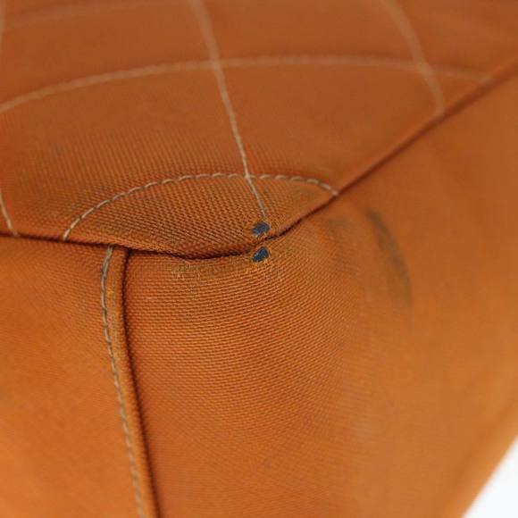 CHANEL Matelasse Shoulder Bag Nylon Brown CC Auth 60924A - Picture 16 of 16